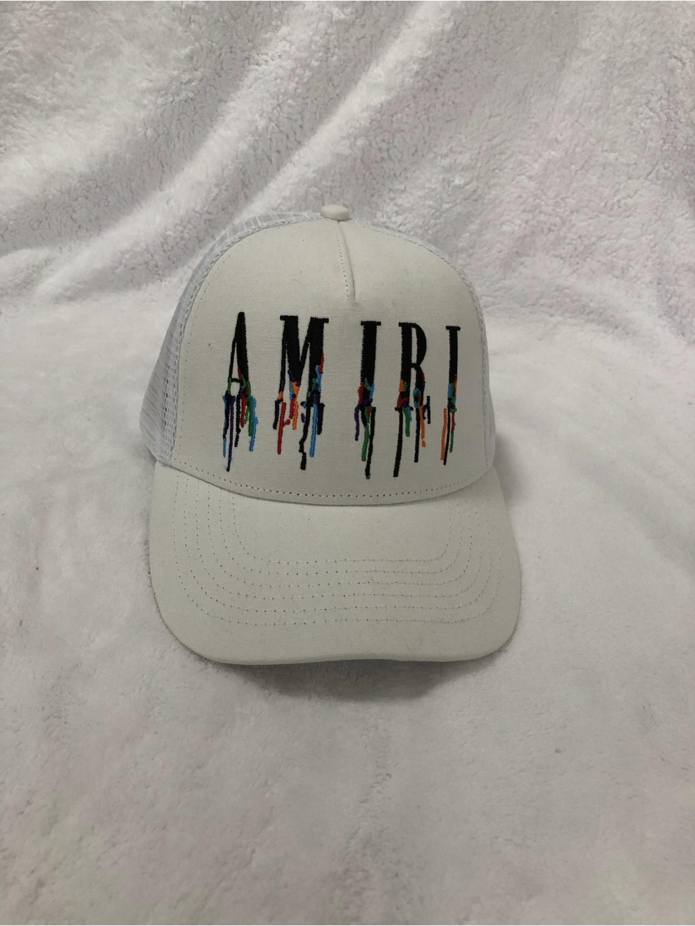 AMIRI Classic Embroidered Label baseball cap Trucker Hat - Picture 2 of 13